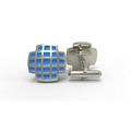 Traditional Shape Zinc Cuff Links w/ Standard Bullet Back